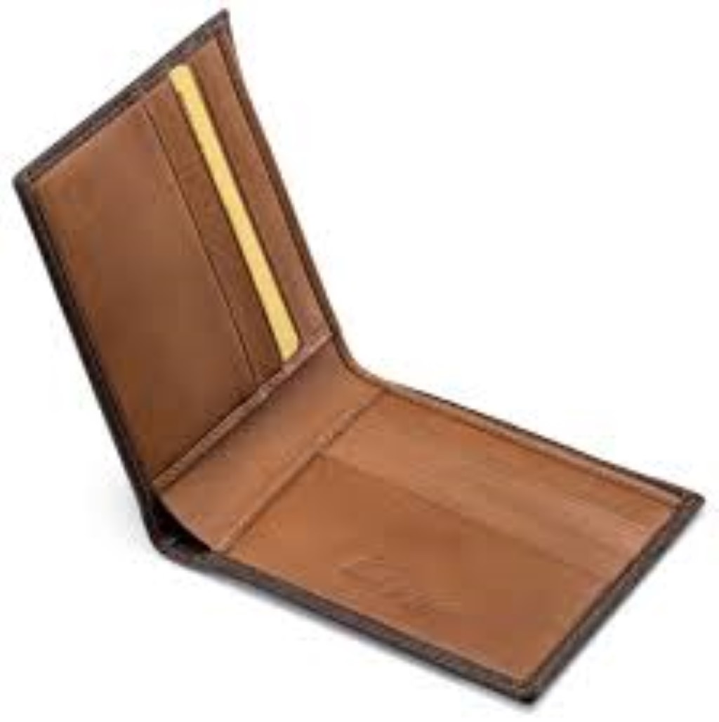 Wallet 3 3 CC Large Size Brown and Caramel (A1048 8mc)