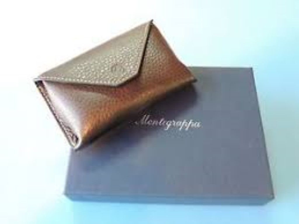 Business Card Case Envelope Design Brown and caramel (A1987mc)