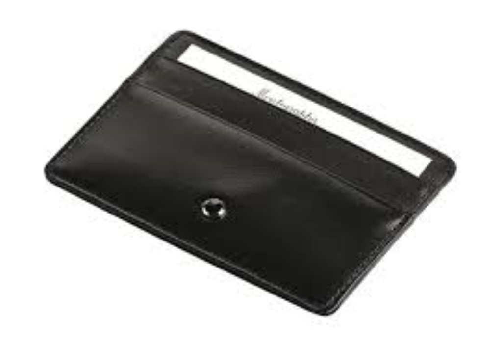 Credit Card holder shiny black