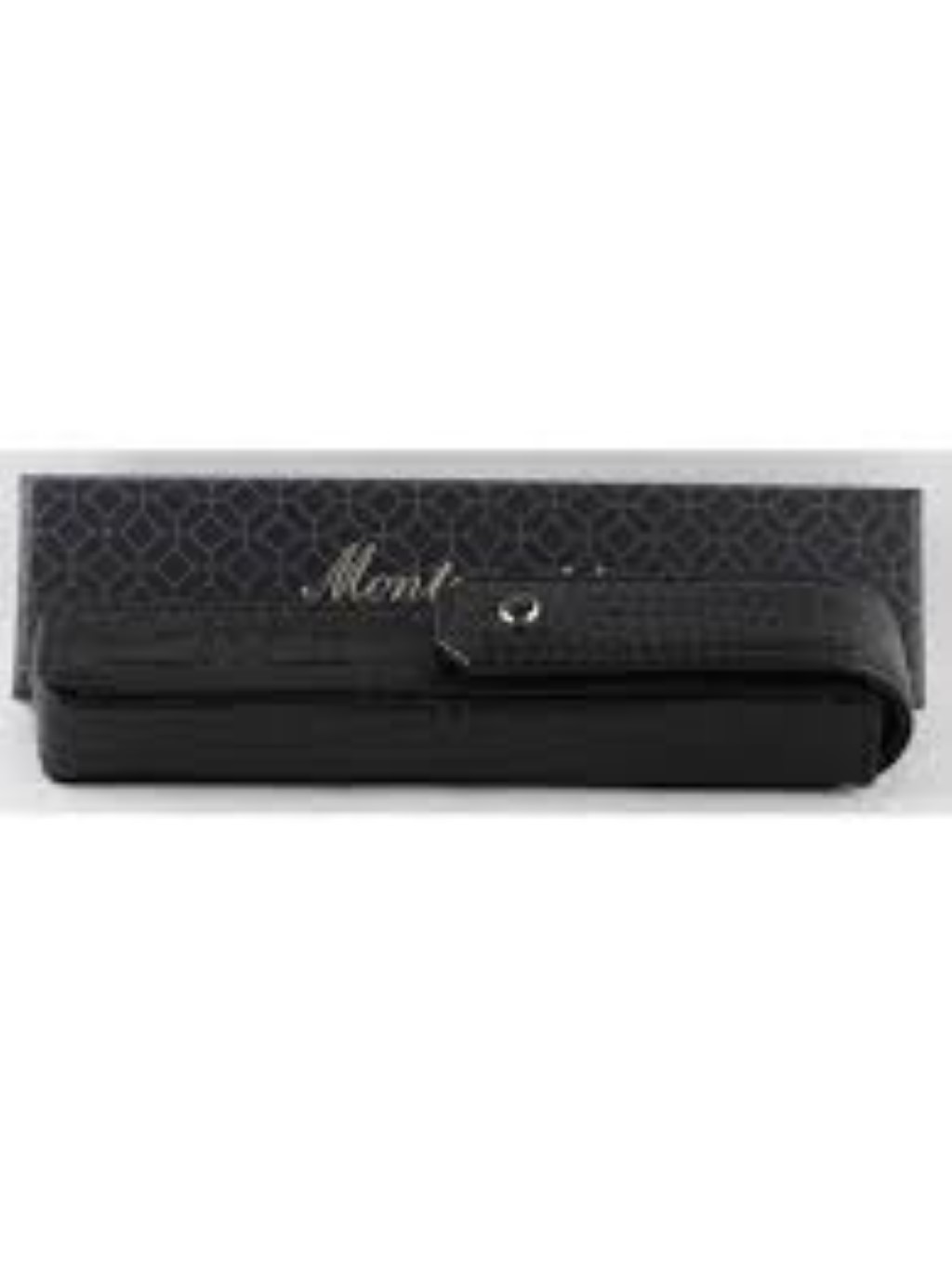 Mg mme large pen holder croco pattern leather black