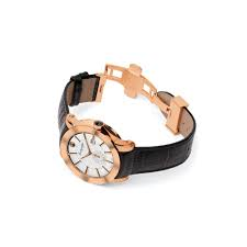 ساعت مچی mg w nerouno watch rose gold silver dial black strap idnrwaiw