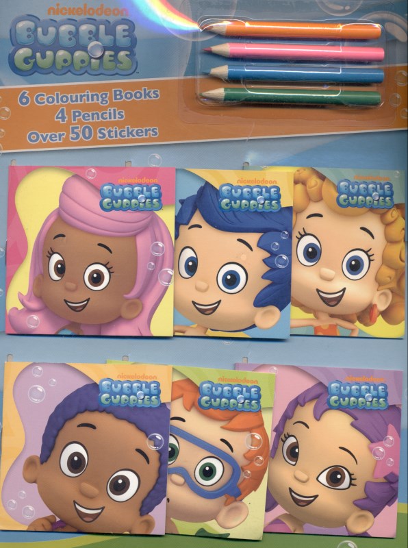 Bubble Guppies Mini Colouring Book and  Pencil stickers