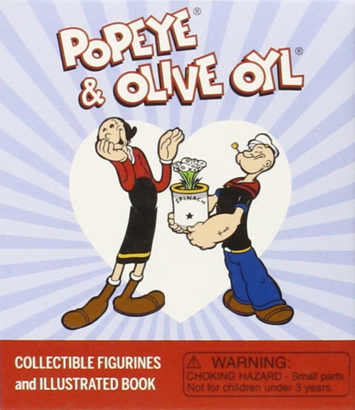 Popeye and Olive Oyl Collectible Figurines and Illustrated Book