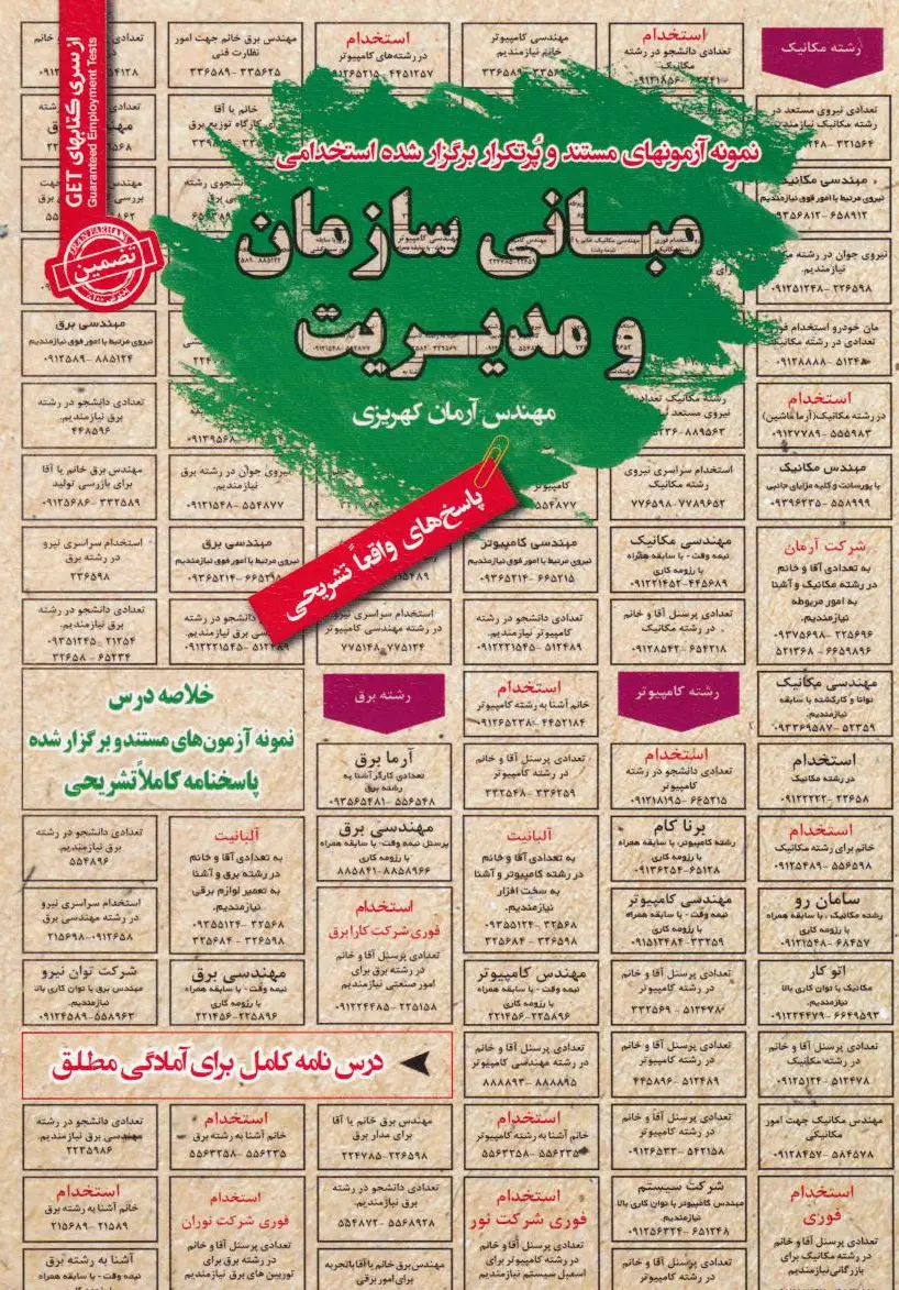 مبانی سازمان و مدیریت